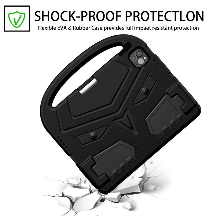 For iPad Air 11 2025 / 2024 Sparrow Style Shockproof Kickstand EVA Tablet Case(Black) - iPad Air 11 2025 / 2024 Cases by buy2fix | Online Shopping UK | buy2fix