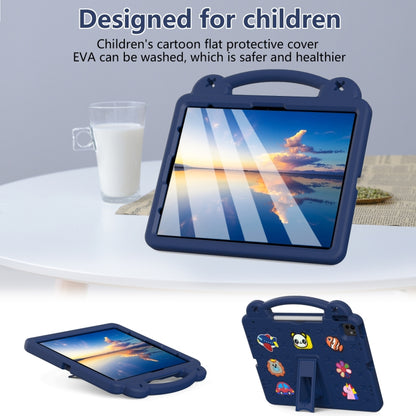 For iPad Air 13 2025 / 2024 Handle Kickstand Children EVA Shockproof Tablet Case(Navy Blue) - iPad Air 13 2025 / 2024 Cases by buy2fix | Online Shopping UK | buy2fix