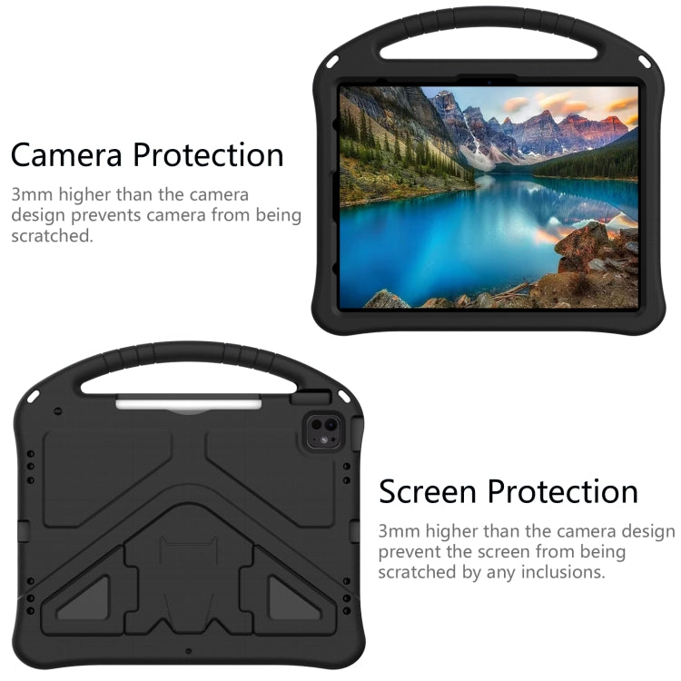 For iPad Pro 13 2024 EVA Shockproof Tablet Case with Holder(Black) - iPad Pro 13 2024 Cases by buy2fix | Online Shopping UK | buy2fix