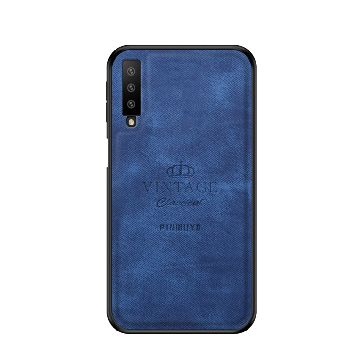 PINWUYO Shockproof Waterproof Full Coverage PC + TPU + Skin Protective Case for Galaxy A7 2018/A750(Blue) - Galaxy Phone Cases by PINWUYO | Online Shopping UK | buy2fix