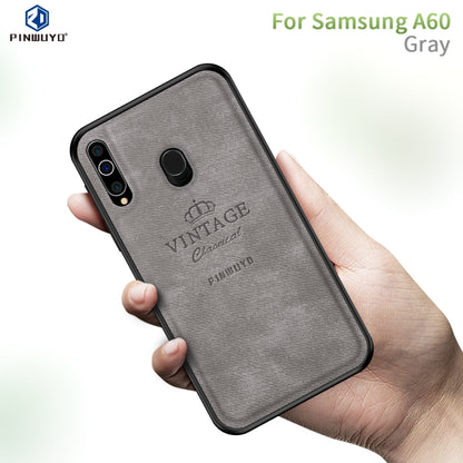 PINWUYO Shockproof Waterproof Full Coverage PC + TPU + Skin Protective Case for Galaxy A60(Gray) - Galaxy Phone Cases by PINWUYO | Online Shopping UK | buy2fix