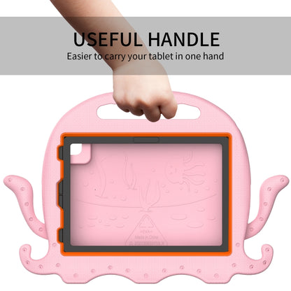 For iPad Air 11 2025 / 2024 Octopus Style EVA Hybrid PC Shockproof Tablet Case with Strap(Pink) - iPad Air 11 2025 / 2024 Cases by buy2fix | Online Shopping UK | buy2fix