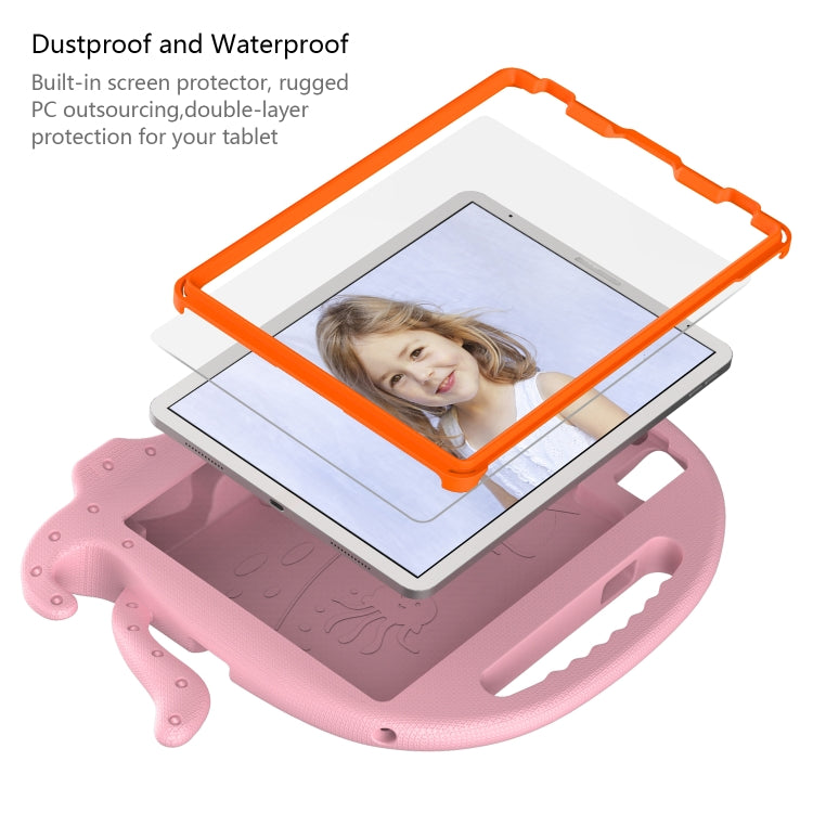 For iPad Air 11 2025 / 2024 Octopus Style EVA Hybrid PC Shockproof Tablet Case with Strap(Pink) - iPad Air 11 2025 / 2024 Cases by buy2fix | Online Shopping UK | buy2fix