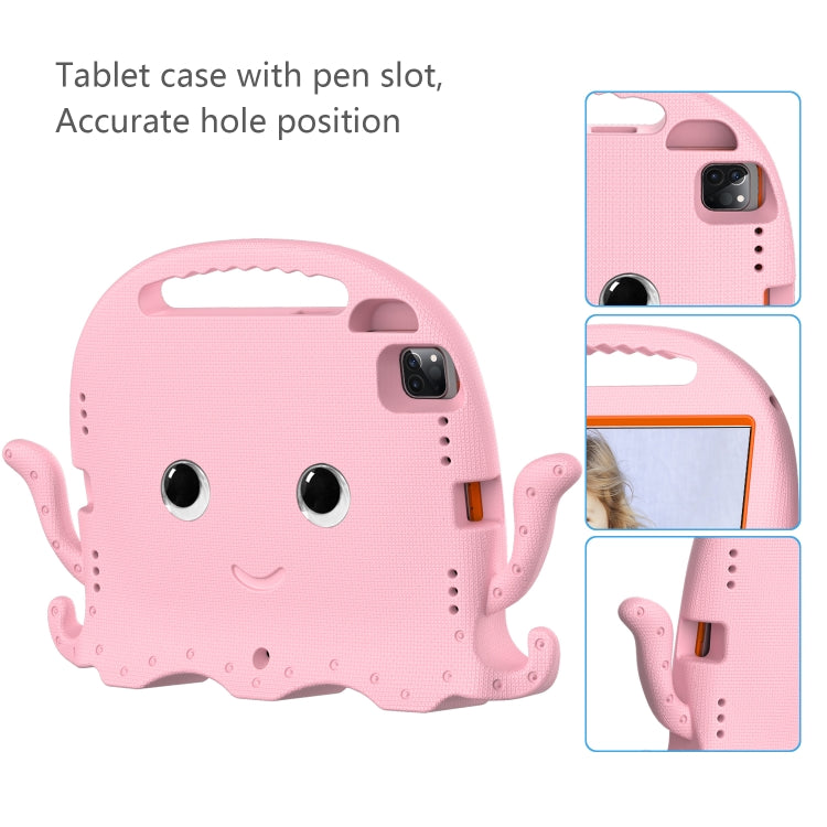 For iPad Air 11 2025 / 2024 Octopus Style EVA Hybrid PC Shockproof Tablet Case with Strap(Pink) - iPad Air 11 2025 / 2024 Cases by buy2fix | Online Shopping UK | buy2fix