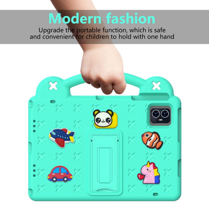 For Blackview Tab 80 10.1 2023 Handle Kickstand Children EVA Shockproof Tablet Case(Mint Green) - Others by buy2fix | Online Shopping UK | buy2fix