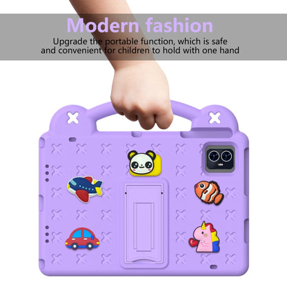 For Walmart ONN 10.1 Gen4 2024 Handle Kickstand Children EVA Shockproof Tablet Case(Light Purple) - Others by buy2fix | Online Shopping UK | buy2fix