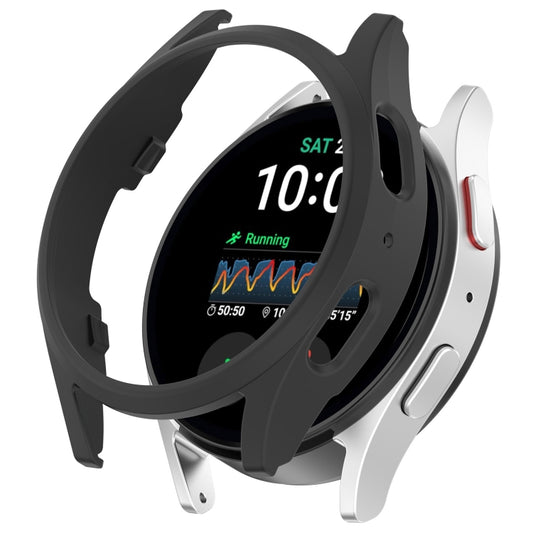 For Sansung Galaxy Watch 7 40mm Half Pack Hollow PC Watch Protective Case(Black) - Watch Cases by buy2fix | Online Shopping UK | buy2fix