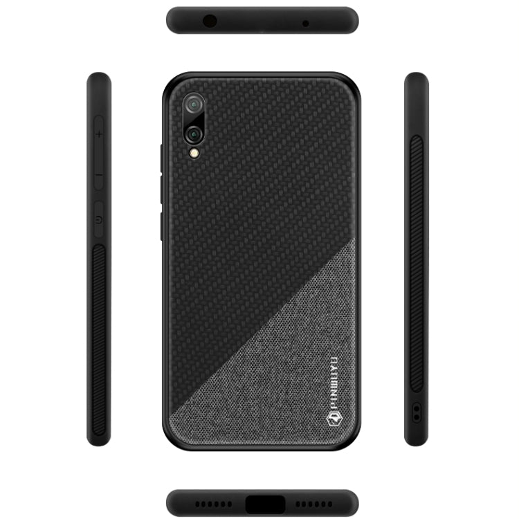 PINWUYO Honors Series Shockproof PC + TPU Protective Case for Huawei Enjoy 9 (Global Official Version) / Y7 Pro 2019(Blue) - Huawei Cases by PINWUYO | Online Shopping UK | buy2fix