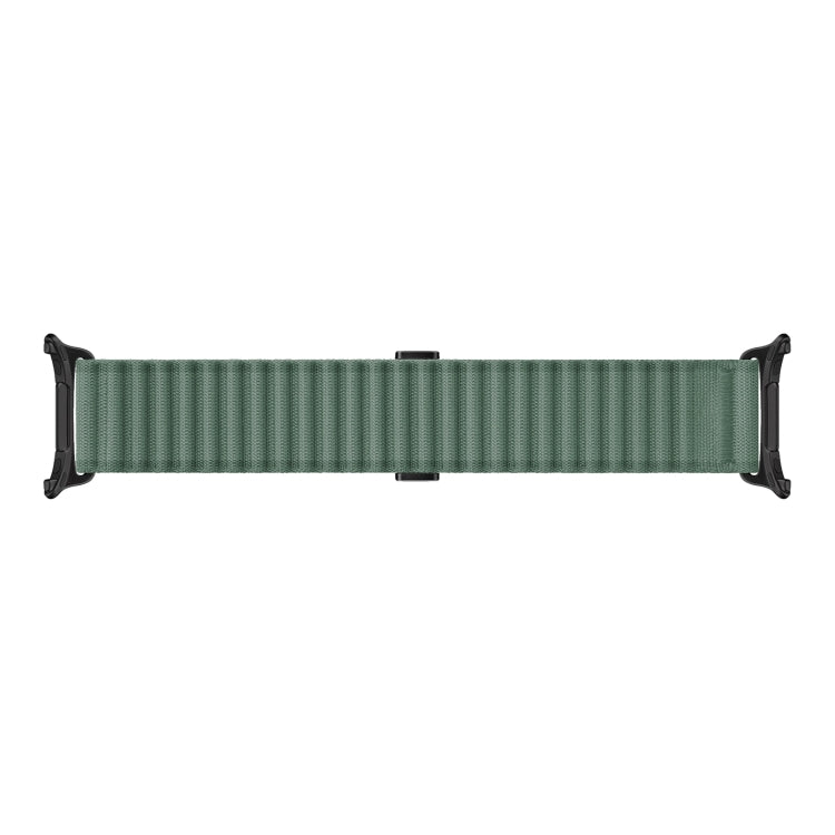 For Apple Watch Ultra 49mm Off Road Magnetic Buckle Braided Nylon Watch Band(Army Green) - Watch Bands by buy2fix | Online Shopping UK | buy2fix