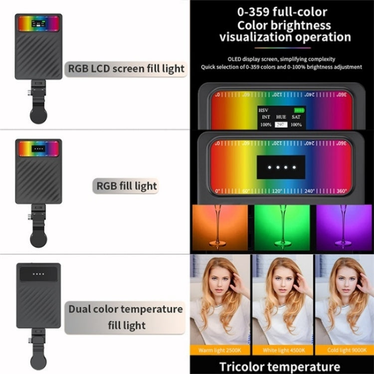 V16SE For Mobile Phone / Tablet / Laptop Three Light Modes Clip-On Pocket Mini Fill Light - Selfie Light by buy2fix | Online Shopping UK | buy2fix