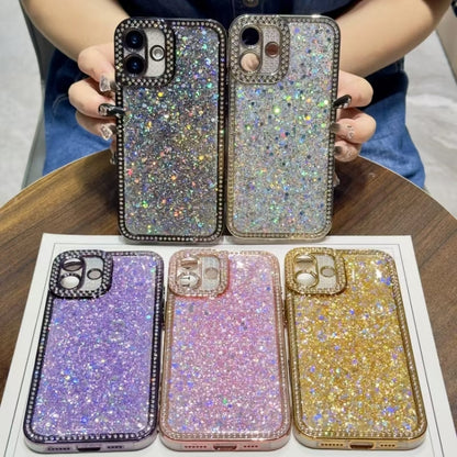 For iPhone 16 Pro Diamond Glitter Sequins TPU Phone Case(Silver) - iPhone 16 Pro Cases by buy2fix | Online Shopping UK | buy2fix