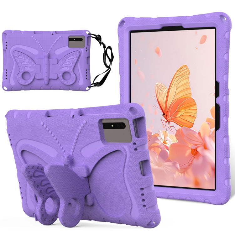 For Huawei MatePad SE 11 2024 Butterfly Bracket EVA Shockproof Tablet Case(Light Purple) - Huawei by buy2fix | Online Shopping UK | buy2fix