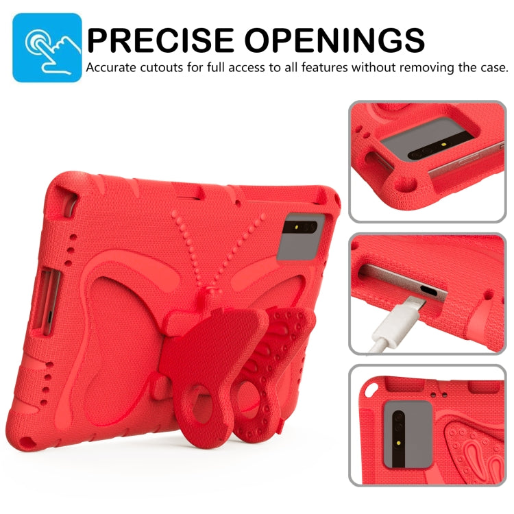 For Huawei MatePad SE 11 2024 Butterfly Bracket EVA Shockproof Tablet Case(Red) - Huawei by buy2fix | Online Shopping UK | buy2fix