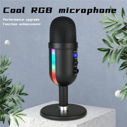 MU2000 Professional Desktop Cardioid Condenser Microphone With RGB Light - Microphone by buy2fix | Online Shopping UK | buy2fix