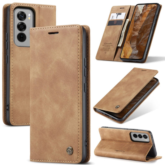 For OPPO Reno12 Pro 5G Global CaseMe 013 Multifunctional Horizontal Flip Leather Phone Case(Brown) - Reno12 Pro Cases by CaseMe | Online Shopping UK | buy2fix