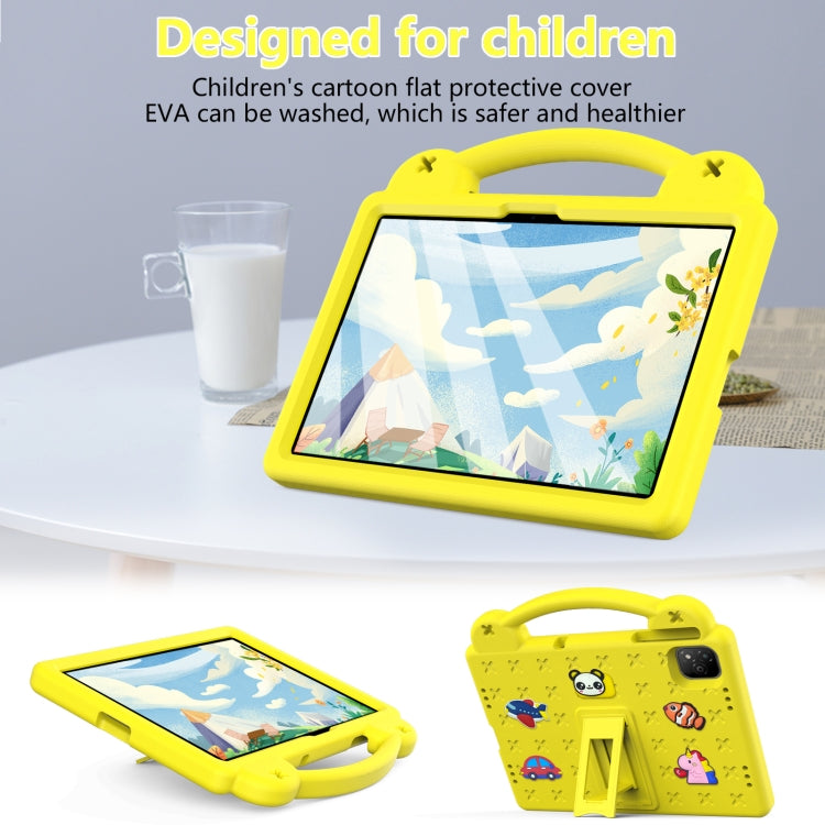 For Infinix Xpad 11 X1101 2024 Handle Kickstand Children EVA Shockproof Tablet Case(Yellow) - Others by buy2fix | Online Shopping UK | buy2fix