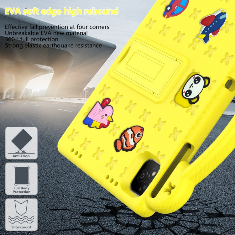 For Infinix Xpad 11 X1101 2024 Handle Kickstand Children EVA Shockproof Tablet Case(Yellow) - Others by buy2fix | Online Shopping UK | buy2fix