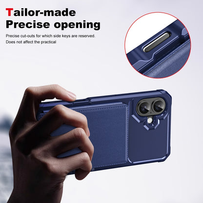 For iPhone 16 Plus ENKAY Hat-Prince Card Slot Wallet TPU Back Leather Phone Case with Lens Film(Black) - iPhone 16 Plus Cases by ENKAY | Online Shopping UK | buy2fix