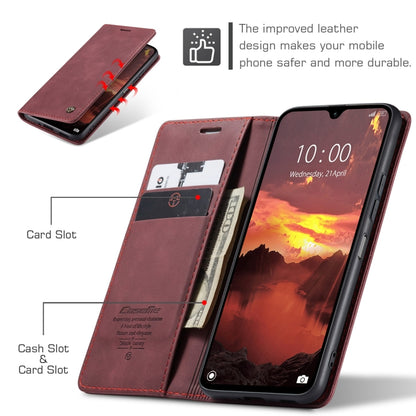 For Redmi 14C CaseMe 013 Multifunctional Horizontal Flip Leather Phone Case(Red) - 14C Cases by CaseMe | Online Shopping UK | buy2fix