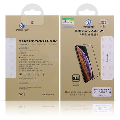 PINWUYO 9H 3D Curved Tempered Glass Film for Galaxy A20 （black） - Galaxy Tempered Glass by PINWUYO | Online Shopping UK | buy2fix