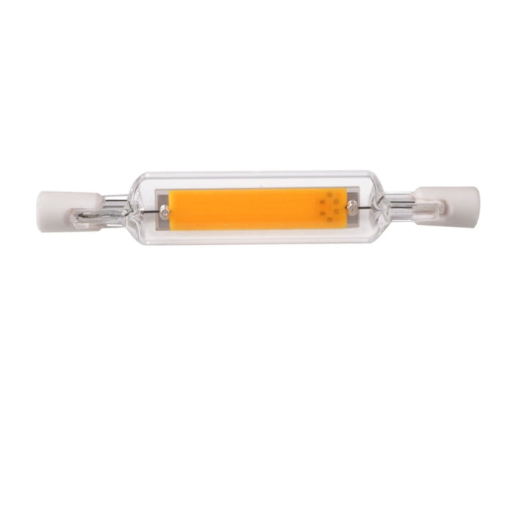 R7S 5W COB LED Lamp Bulb Glass Tube for Replace Halogen Light Spot Light,Lamp Length: 78mm, AC:220v(Warm White) - LED Blubs & Tubes by buy2fix | Online Shopping UK | buy2fix