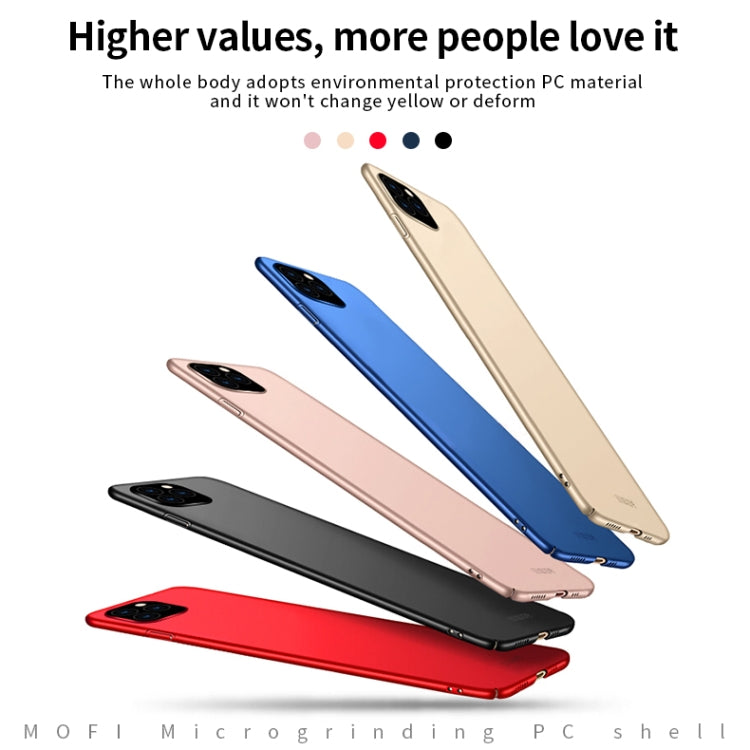 For iPhone 11 Pro MOFI Frosted PC Ultra-thin Hard Case (Gold) - iPhone 11 Pro Cases by MOFI | Online Shopping UK | buy2fix