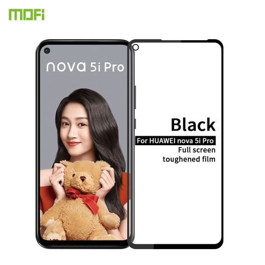 MOFI 9H 2.5D Full Screen Tempered Glass Film for Huawei Nova 5i Pro(Black) -  by MOFI | Online Shopping UK | buy2fix