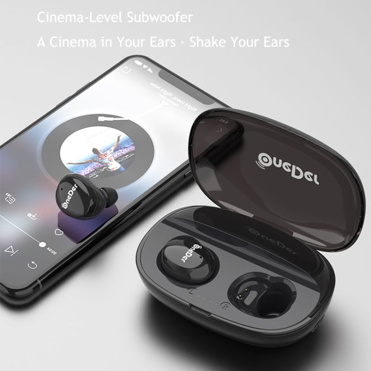OneDer W12 Wireless Earphone with Waterproof IPX5 HD Stereo Sound TWS Bluetooth Earphone(White) - TWS Earphone by OneDer | Online Shopping UK | buy2fix