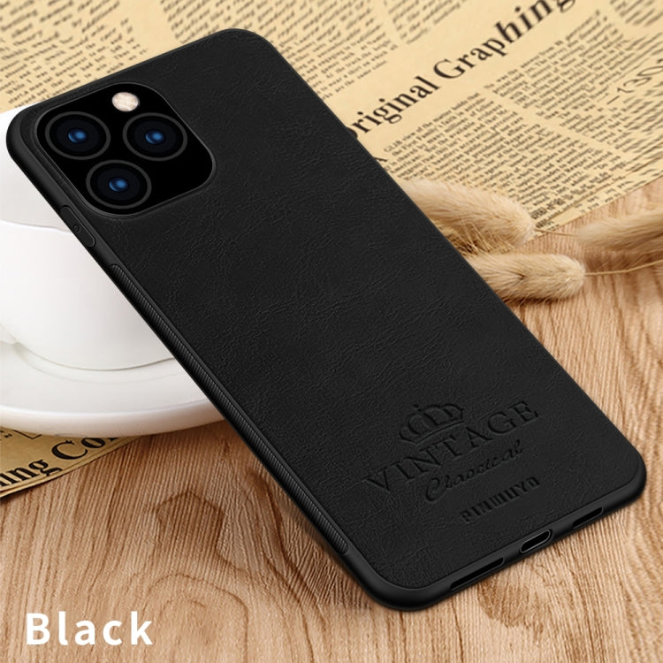 PINWUYO Pin Rui Series Classical Leather, PC + TPU + PU Leather Waterproof And Anti-fall All-inclusive Protective Shell for iPhone 11 Pro(Black) - More iPhone Cases by PINWUYO | Online Shopping UK | buy2fix