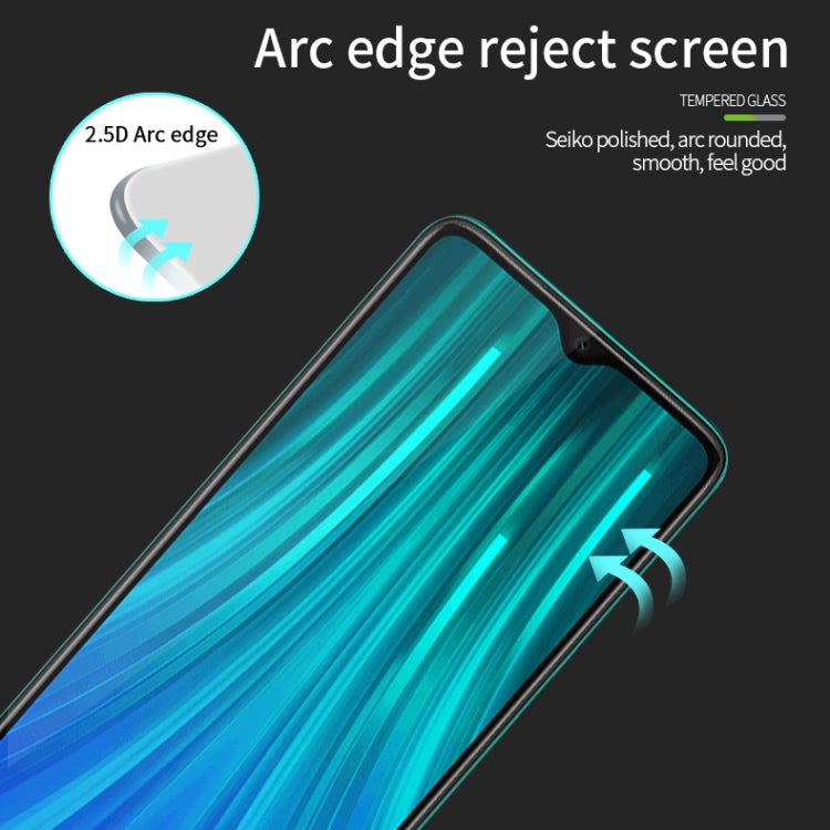 PINWUYO 9H 2.5D Full Screen Tempered Glass Film for Xiaomi RedMi Note8 Pro(Black) -  by PINWUYO | Online Shopping UK | buy2fix