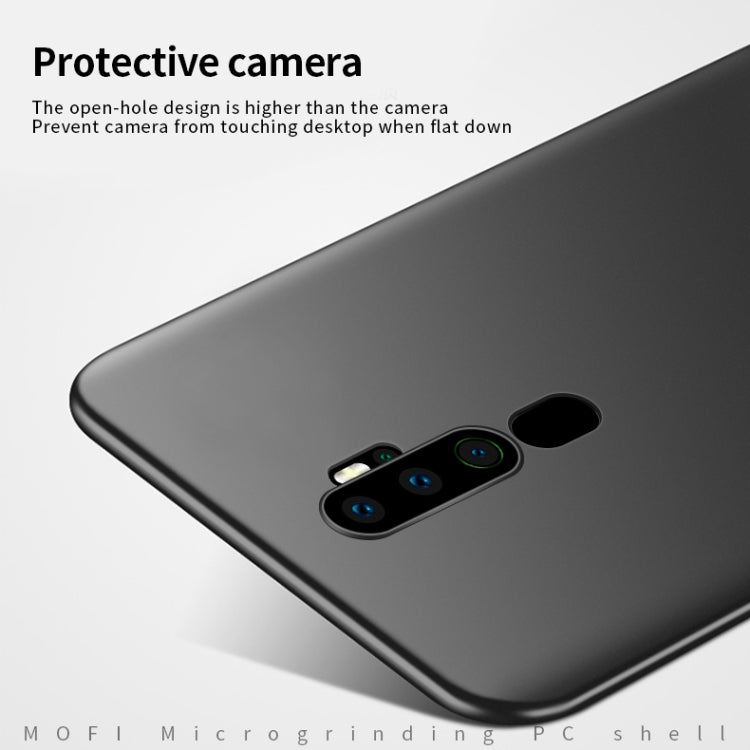 For  OPPO A11x MOFI Frosted PC Ultra-thin Hard Case(Black) - OPPO Cases by MOFI | Online Shopping UK | buy2fix