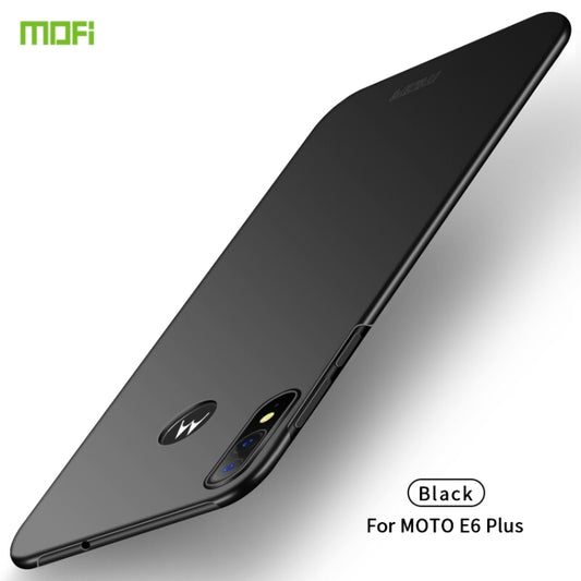 For MOTO E6 Plus MOFI Frosted PC Ultra-thin Hard Case(Black) - Motorola Cases by MOFI | Online Shopping UK | buy2fix