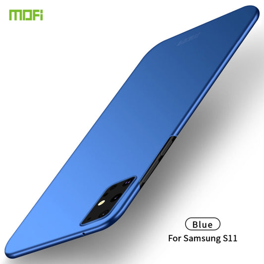 For Galaxy S20+  MOFI Frosted PC Ultra-thin Hard Case(Blue) - Galaxy Phone Cases by MOFI | Online Shopping UK | buy2fix