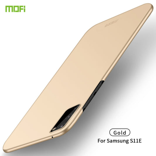 For Galaxy S20 MOFI Frosted PC Ultra-thin Hard Case(Gold) - Galaxy Phone Cases by MOFI | Online Shopping UK | buy2fix