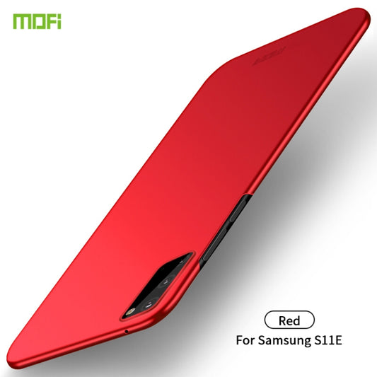 For Galaxy S20 MOFI Frosted PC Ultra-thin Hard Case(Red) - Galaxy Phone Cases by MOFI | Online Shopping UK | buy2fix