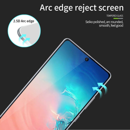 For Galaxy A91 / S10 Lite MOFI 9H 2.5D Full Screen Tempered Glass Film(Black) - Galaxy Tempered Glass by MOFI | Online Shopping UK | buy2fix