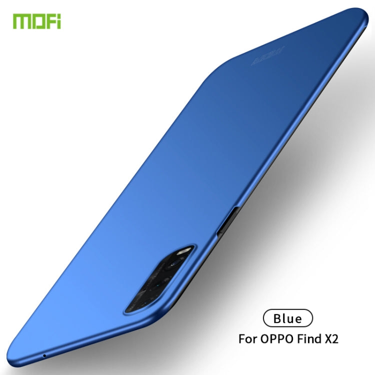 For OPPO Find X2 MOFI Frosted PC Ultra-thin Hard Case(Blue) - OPPO Cases by MOFI | Online Shopping UK | buy2fix