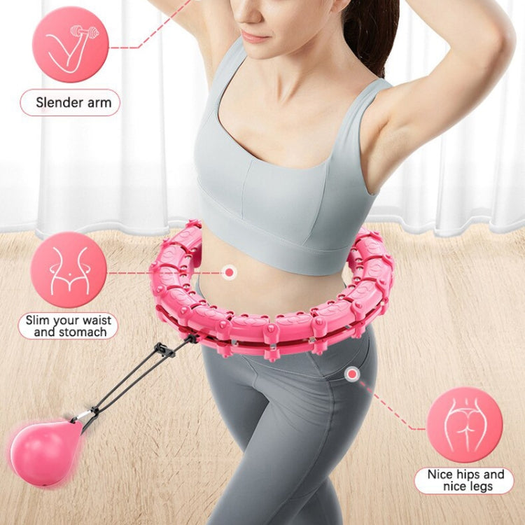Smart Thin Waist Ring Women Will Not Fall Off Detachable Abdominal Ring Fitness Equipment, Size: 12 Knots(Pink) - Fitness Circles by buy2fix | Online Shopping UK | buy2fix