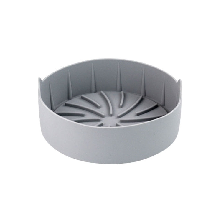 Air Fryer Silicone Grill Pan Accessories, Size: Round 22 cm(Gray) - Baking mat & Bakewares by buy2fix | Online Shopping UK | buy2fix