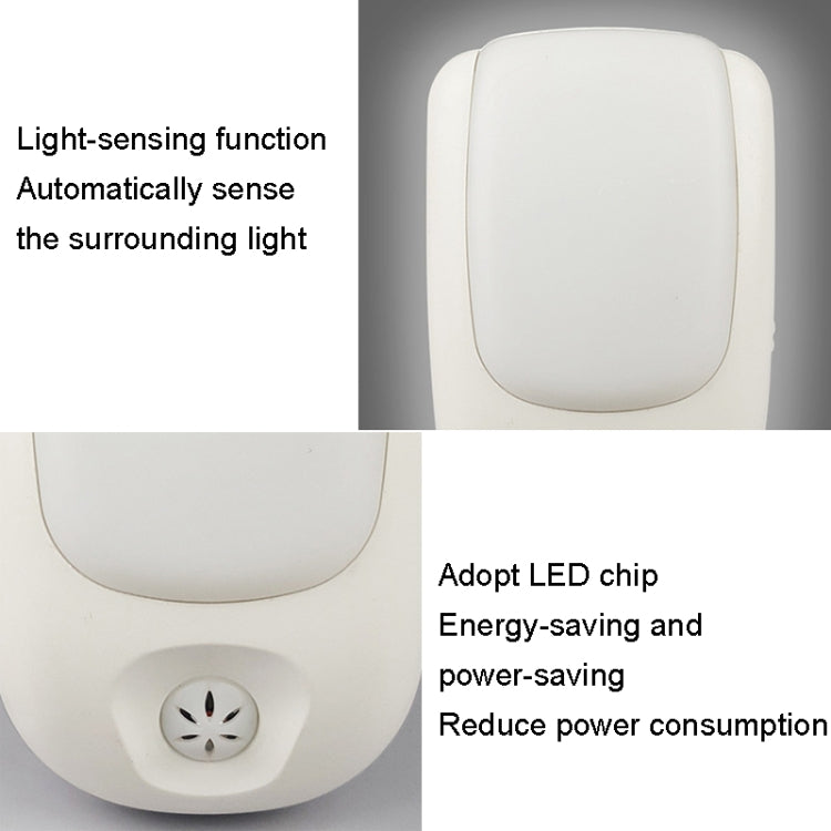 A72 Intelligent LED Sensor Night Light, Plug:US Plug(Yellow) - Sensor LED Lights by buy2fix | Online Shopping UK | buy2fix