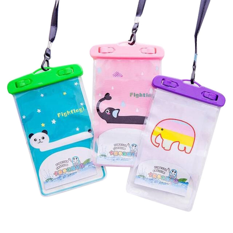10 PCS Large Outdoor Photo Transparent Waterproof Cartoon Mobile Phone Bag, Style:Puppy - Waterproof Bag by buy2fix | Online Shopping UK | buy2fix