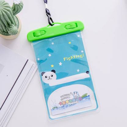 10 PCS Large Outdoor Photo Transparent Waterproof Cartoon Mobile Phone Bag, Style:Little White Cat - Waterproof Bag by buy2fix | Online Shopping UK | buy2fix