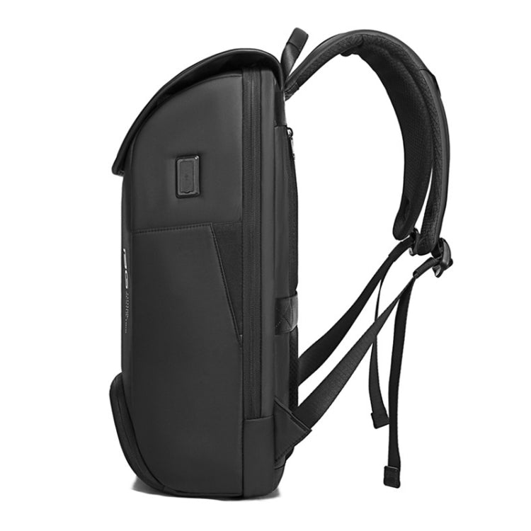 BANGE Men Anti-Theft Backpack Waterproof Large-Capacity Backpack Computer Bag(Black) - Double-shoulder Bags by BANGE | Online Shopping UK | buy2fix