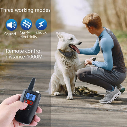 PaiPaitek PD526-3 Anti-Barking Device Dog Electric Shock Collar Training Dog Remote Control Pet Training Equipment - Training Aids by PaiPaitek | Online Shopping UK | buy2fix