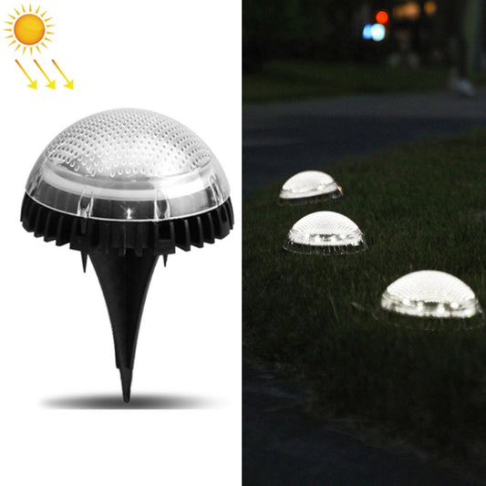 8 LEDs Solar Circular Underground Light Outdoor Waterproof Lawn Stair Light, Light Color: White Light - Buried Lights by buy2fix | Online Shopping UK | buy2fix