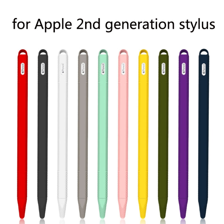 5 PCS Stylus Silicone Protective Case For Apple Pencil 2(Blue) - Pencil Accessories by buy2fix | Online Shopping UK | buy2fix