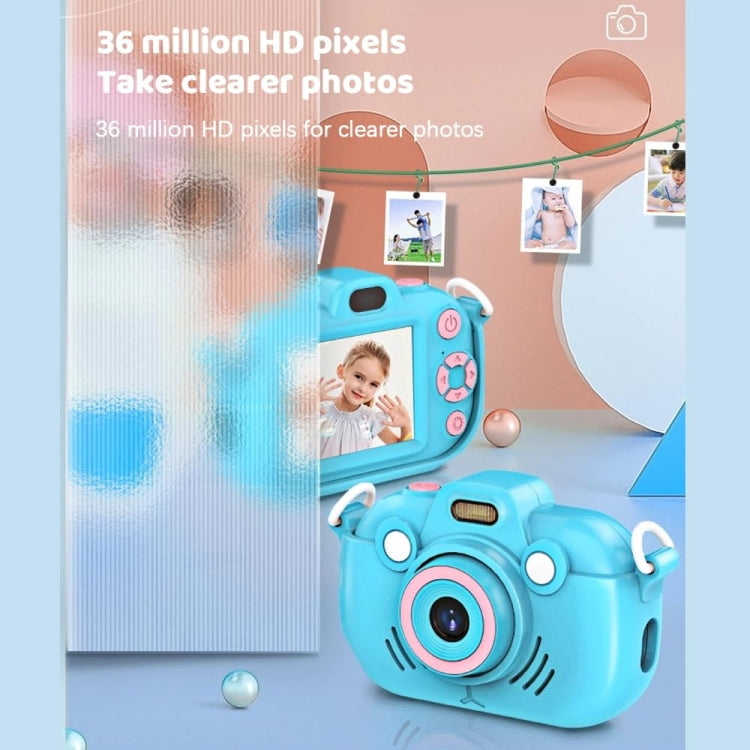 DC502 2.4-Inch 16X Zoom 2.7K Video Recording Children Digital Camera, Color: Blue No Card(AU Plug) - Children Cameras by buy2fix | Online Shopping UK | buy2fix