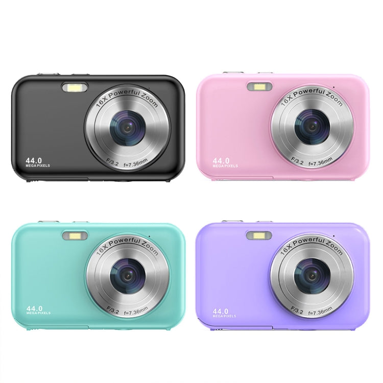 DC406L 2.4-Inch 1080P Mini HD 16X Zoom Digital Camera Home Children Camera US Plug(Purple) - Children Cameras by buy2fix | Online Shopping UK | buy2fix