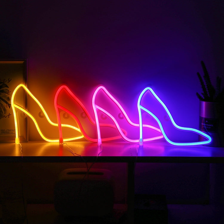 LED High Heels Neon Modeling Lights Bar Cafe Decoration Lights Lights(Red Light) - Holiday Lights by buy2fix | Online Shopping UK | buy2fix