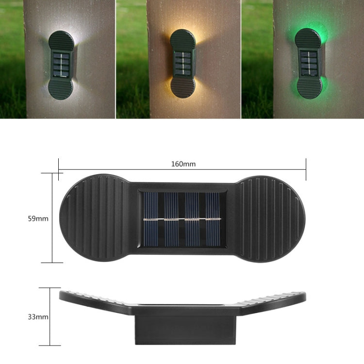 2 LED Solar Light Outdoor Garden Waterproof Wall Light(Colorful Light) - Solar Lights by buy2fix | Online Shopping UK | buy2fix